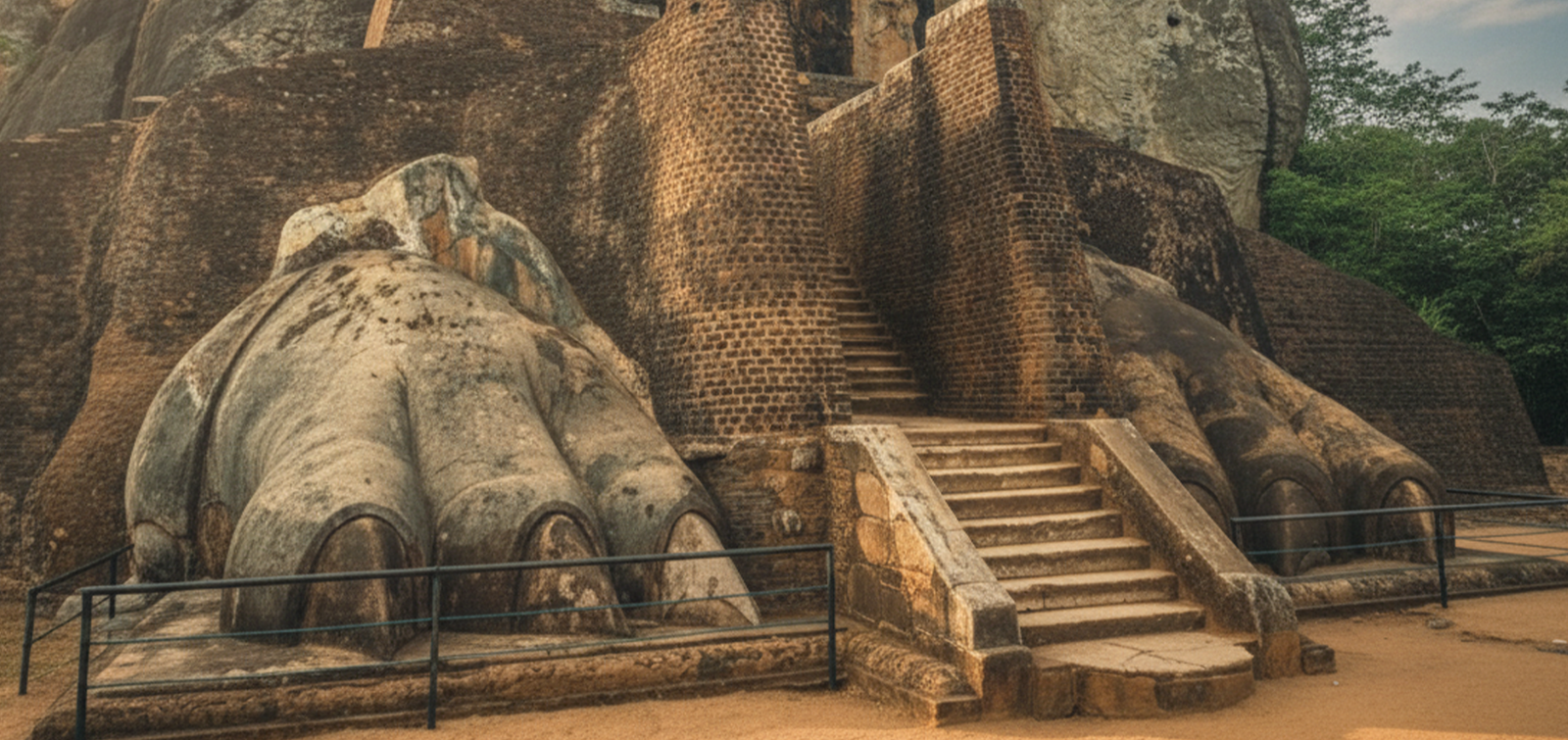 Sigiriya Rock Fortress climb – 360° views from Lion Rock